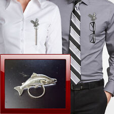 Large Salmon F19 Pewter Pin