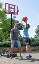 Opti Clear Portable Adjustable Basketball Hoop and Backboard | Outdoor Sports
