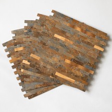 29.7cm x 29.2cm dc fix SLATE AND METAL self adhesive composite wall tiles