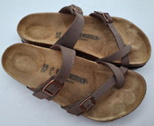 BIRKENSTOCK  MOCHA STRAPPY MAYARI SANDALS - UK 7, EUR 40 REGULAR