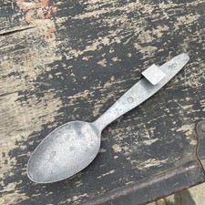 Vintage Military British Army Mess Spoon 1944 B&J.S.Ltd Stainless 