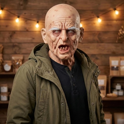 Halloween mask old man demon - man,