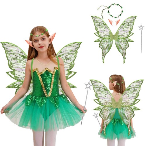 Girls butterfly fairy dress - butterfly,