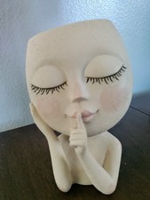 Lady Face Planter Pots Head