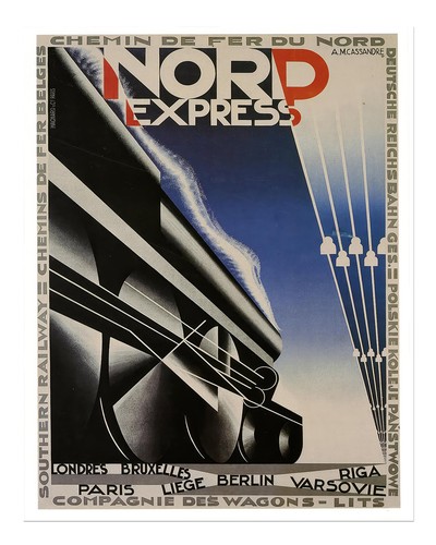Nord express art deco wall - art,