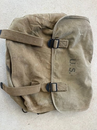 Ww2 musette bag c w - ww2,