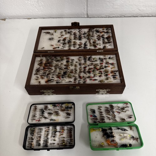 Fly boxes with flies - with,