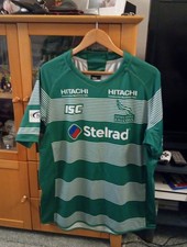 ISC Newcastle Falcons Red Bull Short Sleeve Rugby Shirt Size Xl