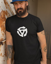 45 rpm adapter / record insert T-SHIRT (LP Vinyl Album 33 Collecting Single 7")