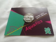 Olympic BU 50p Coin select your item Aquatics Basketball Boccia Wrestling etc