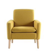 Modern Accent Fabric Chair Single Sofa Upholstered Arm Chair Living Room -5Color