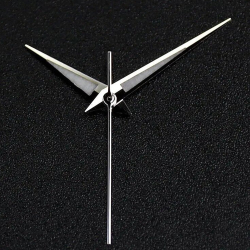 Silver polished watch hands - polished,