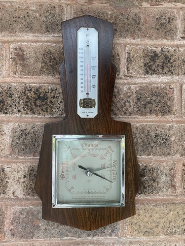 Shortland smiths oak barometer - smiths,