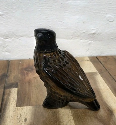 Vintage glass brown avon eagle - brown,