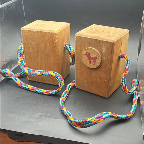 Vintage wooden block - wooden,