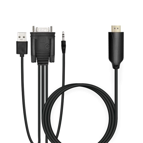 Male vga hdmi - vga, to