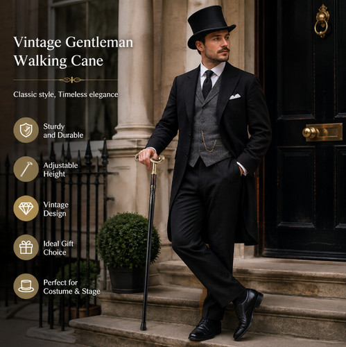 Vintage carved gentleman - vintage,
