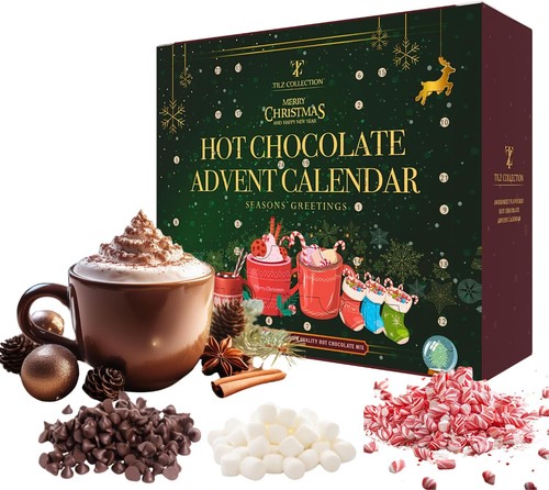 Hot chocolate advent calendar - chocolate,