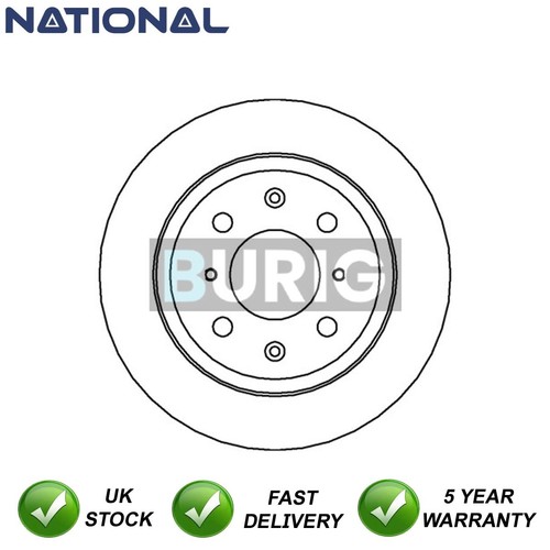 Brake disc rear burig - rear, fits