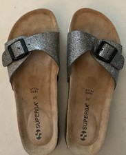 Ladies Superga Sliver Glitter