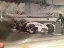 1950'S & 60'S RACE CAR ON FIRE