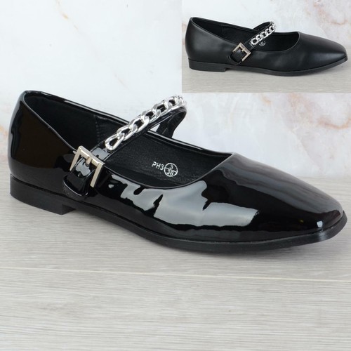 Womens ladies flat low heel - low,