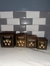 Vintage Wooden Flour tea