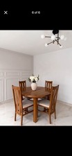 Solid Oak Dining Room Table