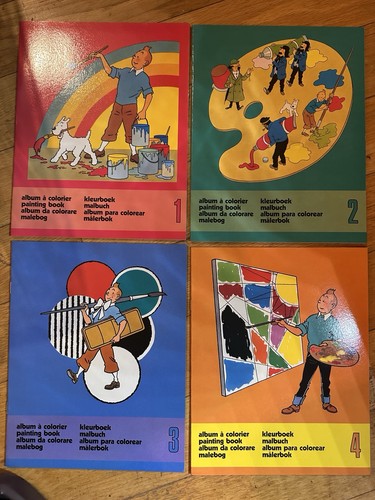Tintin painting book full set - book,