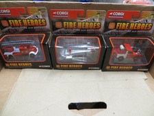 CORGI SHOWCASE FIRE HEROES X 3