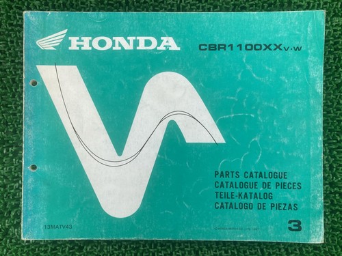 Cbr1100xx parts list 3rd - list,