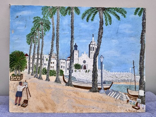 Original signed mediterranean - signed,