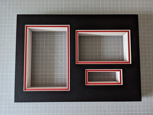 Double mount black red 10 - mount,