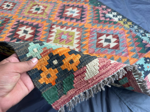 3x5 orange vintage chobi - 3x5,