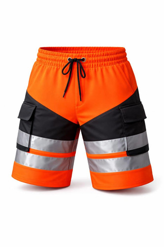 Orange vis shorts men s - hi,