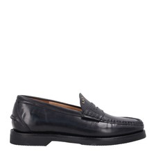VISVIM Mens Fabro Folk Leather Loafer Black Slip On Casual UK 9.5-10 RRP 1850