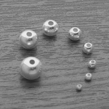 Genuine 925 Sterling Silver Round Spacer Beads 2mm 2.5mm 3mm 4mm 5mm 7mm