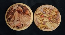 Two FLOWER FAIRIES ELITE GIFT BOX TINS 1995 - 2.5" - Collectible 