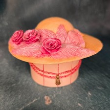 Jane Asher Collection ‘Hat Box Ball’ Pink Hat Figurine 1995