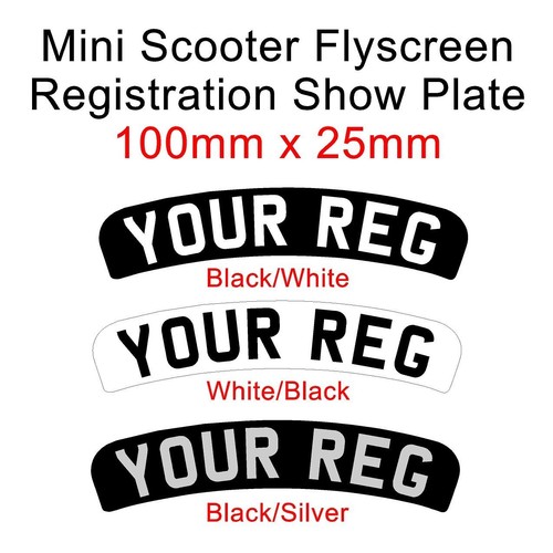 Scooter mini fly screen - mini, number