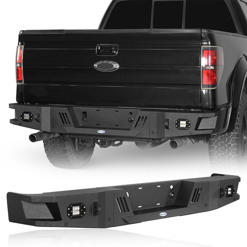 Steel rear back bumper led - back,