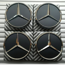 4 x Black Mercedes Benz 75mm