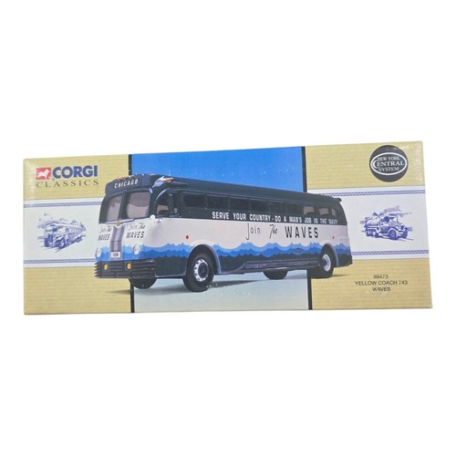 Corgi buses scale - scale,, yellow