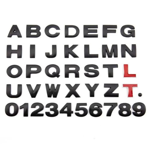 Metal car letters alphabet - car,