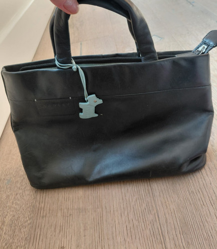 Vintage small black leather - small,