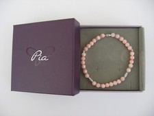 Pia Pink and Silver Beaded Stretch Bracelet, BNIB