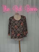 The Masai Clothing Company Top Size XS Ladies Viscose Pink Grey Patterned 