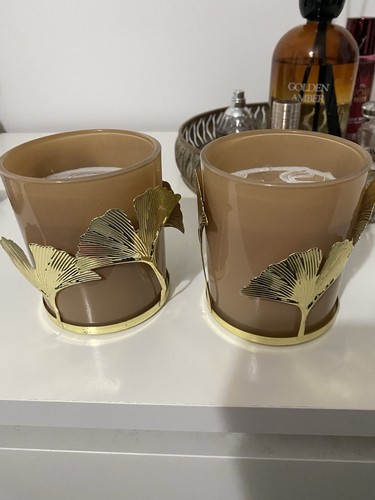Brown and gold leaf style - brown,