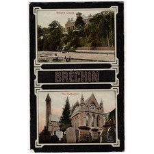 BRECHIN Angus The Castle & Cathedral Postcard, Postmarked 1908