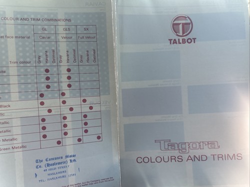 Talbot tagora car sales - tagora,